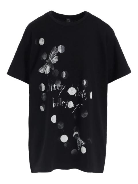 butterfly-print T-shirt