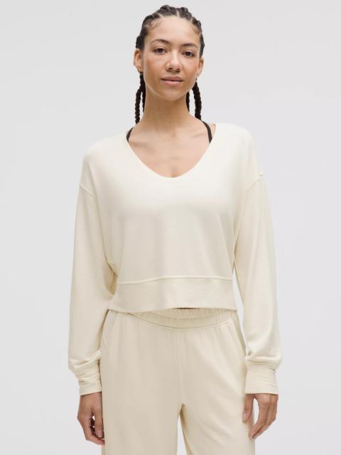 BeCalm Scoop-Neck Pullover