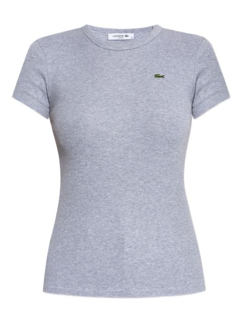 ribbed crew-neck t-shirt
