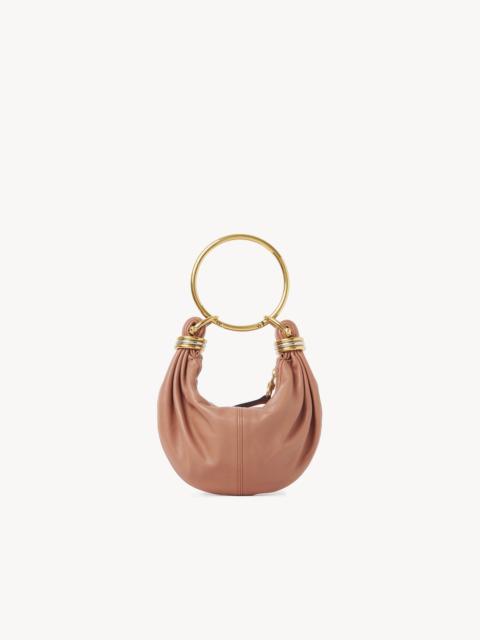 MINI BRACELET HOBO BAG IN GRAINED LEATHER