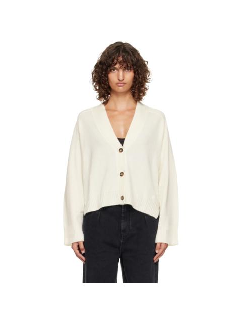 Off-White Kaia LDS Ribbed Neckline Cardigan