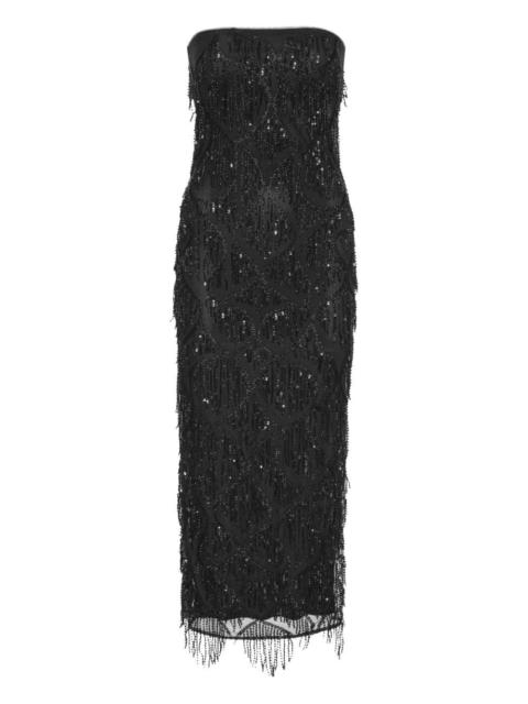 sequin midi tube dress