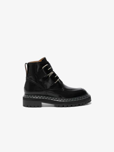 Lug Sole Buckle Boots