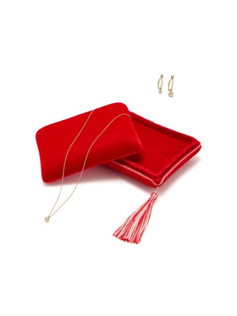 Lily Diamant Velvet Box Set red