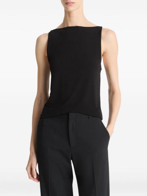 boat-neck tank top