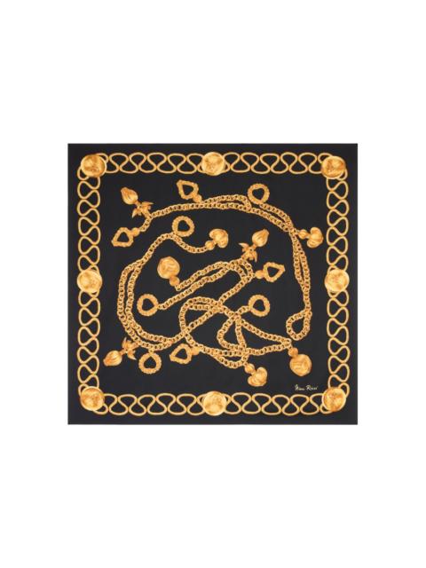 chains silk scarf