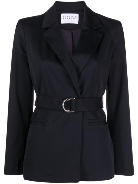 belted-waist blazer