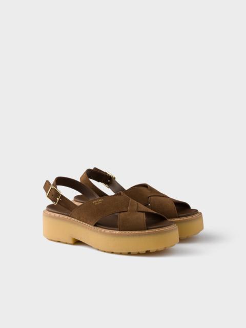 Suede sandals