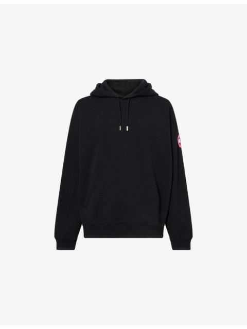 Rove Brand-Patch Cotton-Jersey Hoodie