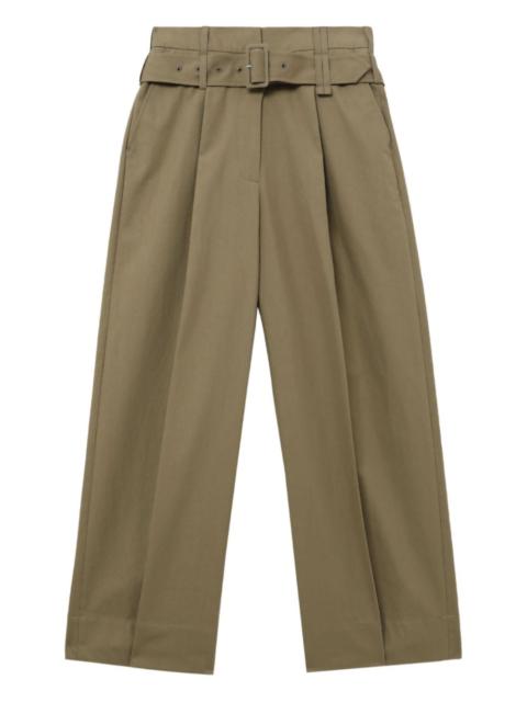 belted pleated trousers