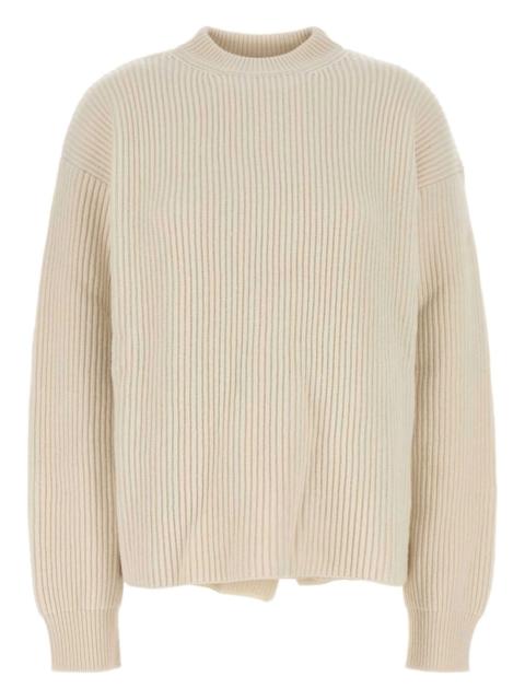 ribbed wool sweater