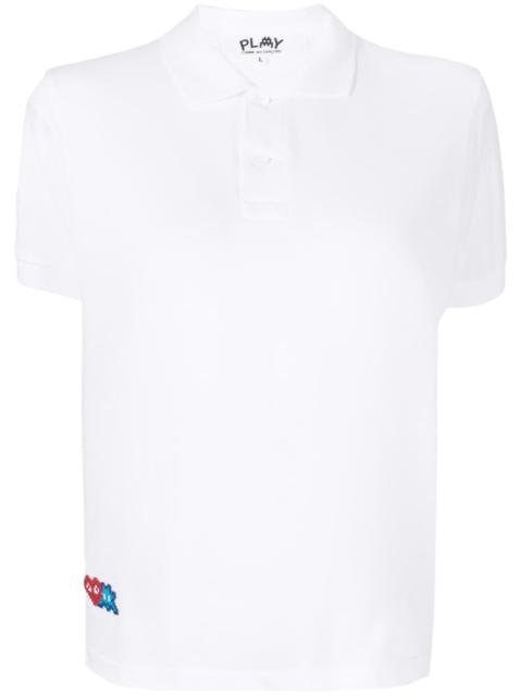 x Invader pixelated-heart polo shirt