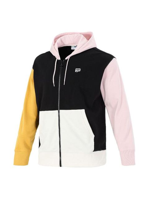 PUMA Athleisure Casual Sports Contrasting Colors Hooded Jacket White 532679-01