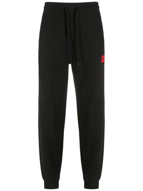logo-patch cotton track pants