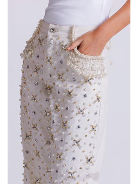 Beaded Wide Leg Jeans