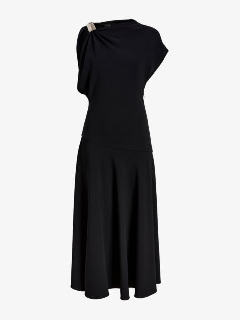 Rue Dress in Light Matte Double Crepe