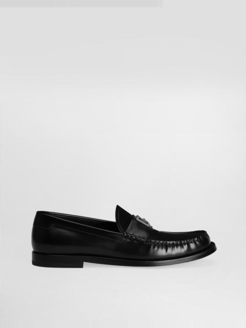 Brushed calfskin loafers