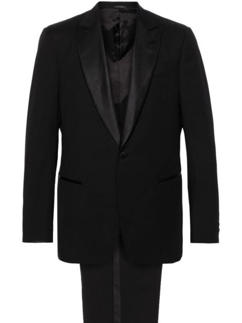 single-breasted virgin wool suit