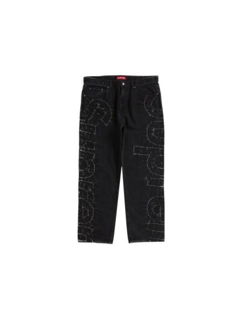 Supreme Shibori Loose Fit Jean Black