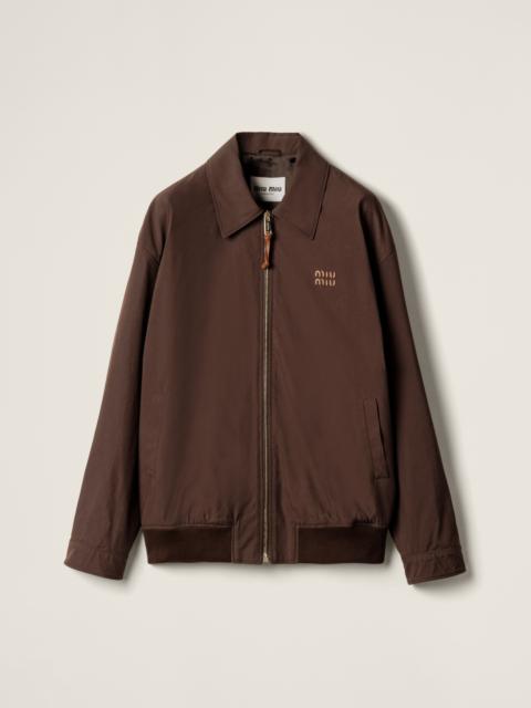 Panama cotton blouson jacket