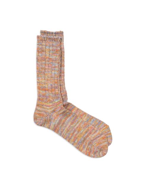 Anonymous Ism 5 Colour Mix Crew Sock Orange