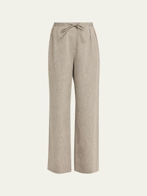 Clark Loose Fit Linen-Cotton Pants