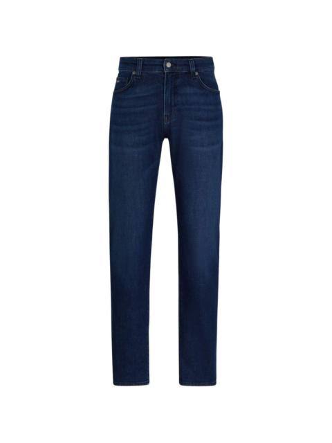 button-fastening jeans
