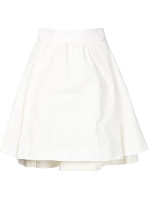 layered A-line skirt