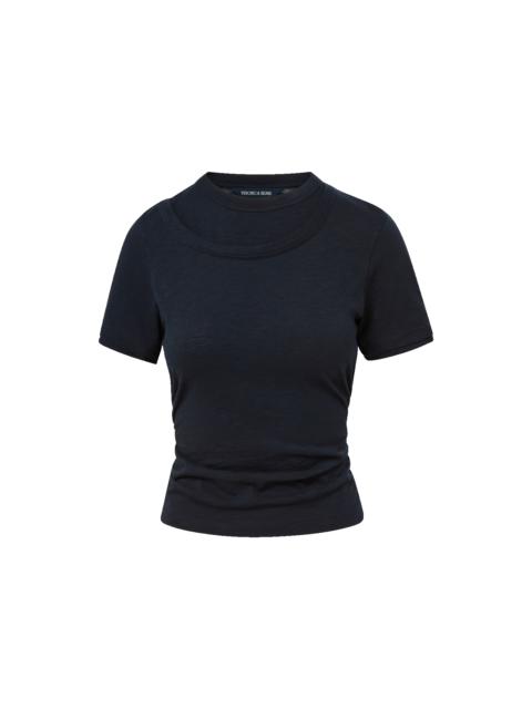 DAMIAN DOUBLE-COLLAR T-SHIRT