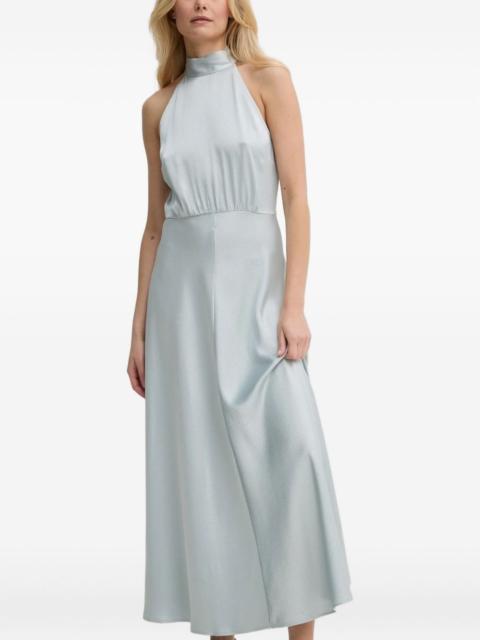halter-neck maxi dress