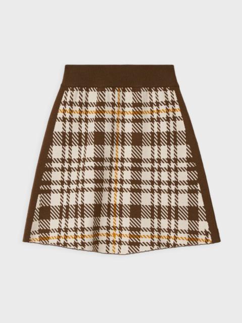 Skirt Tendai Eco Check Brown