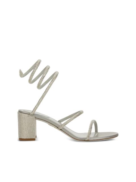 spiral embellished sandals