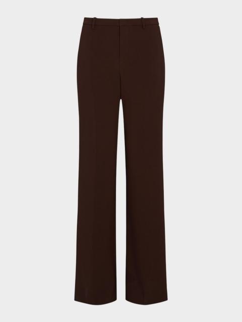 Mid-Rise Tailored Flare Pants