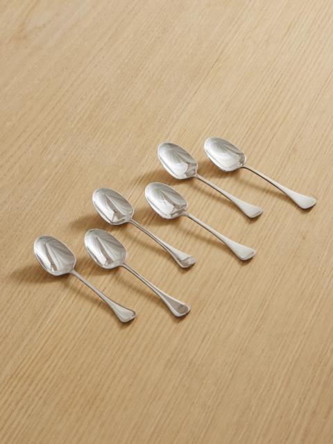 Set Of Six Stainless Steel Coffee Spoons