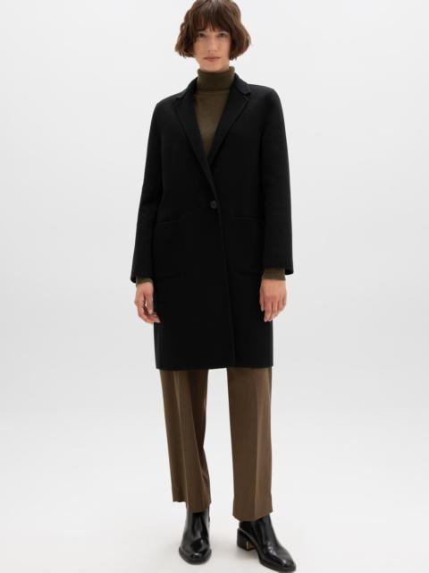Classic Black Cashmere Coat