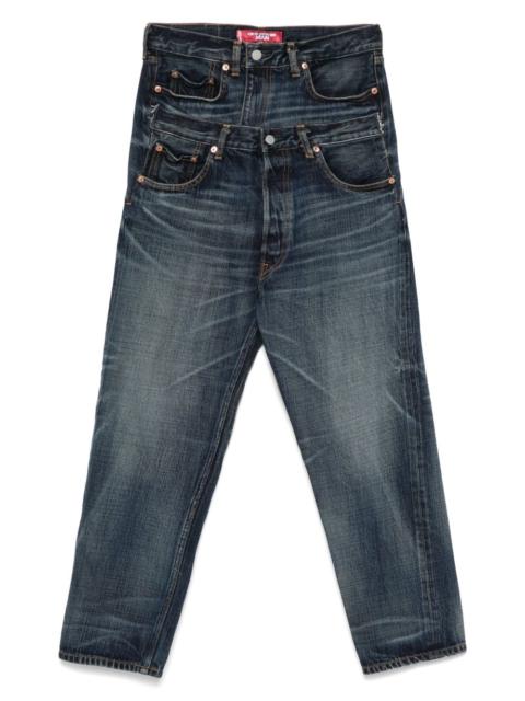 double-waist jeans