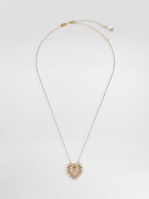 Devotion Necklace 18 carat yellow gold and diamonds