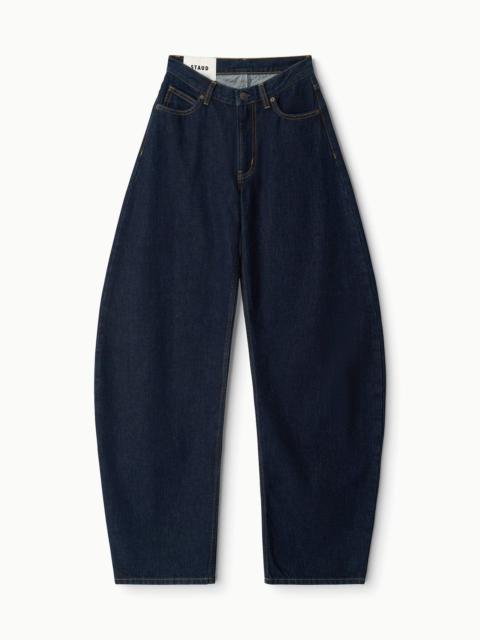 STAUD JACKSON BARREL JEAN INDIGO