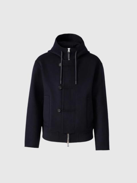 MALIK Double-Face Wool Hooded Jacket
