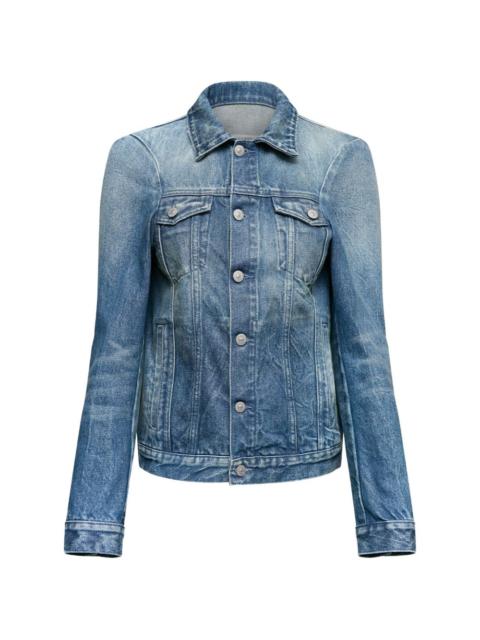 buttoned denim jacket