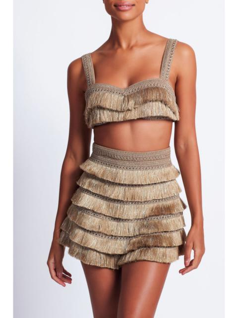 Metallic Fringe Bralette