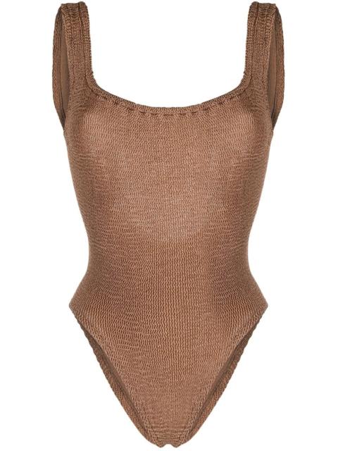 knitted low-back swimsuit