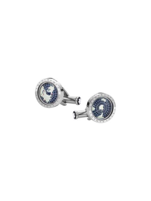 1858 Geosphere Cufflinks Blue