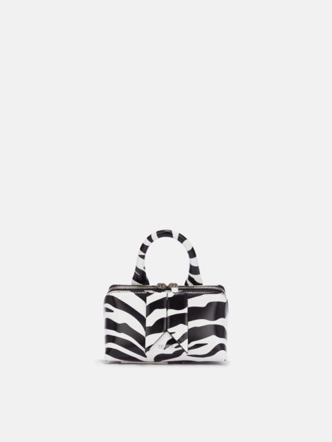 ''FRIDAY'' WHITE AND BLACK MINI BAG