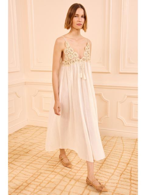 Zadie Dress Coverup with Crochet Detail