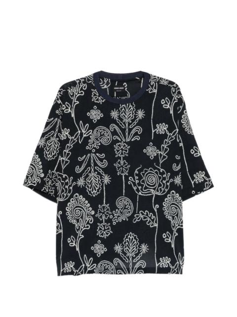 floral print T-shirt