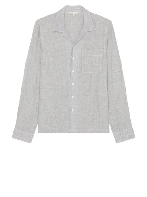 Linen Home Long Sleeve Camp Shirt