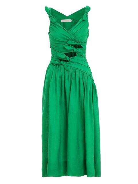 TIGGY BOW MIDI DRESS