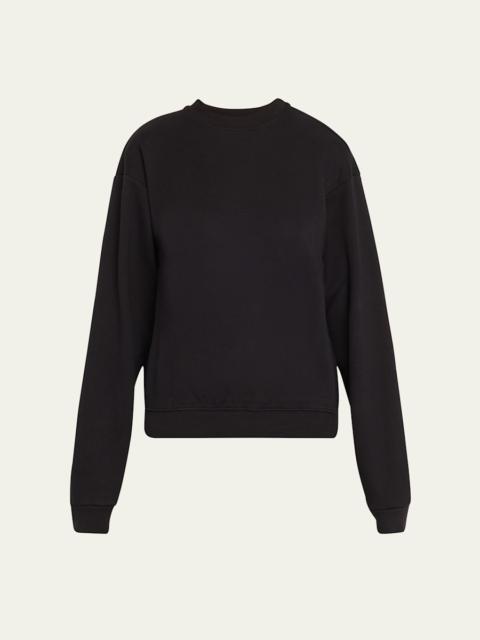 Cotton Fleece Crewneck Pullover