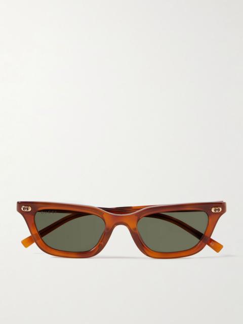 Cat-Eye Acetate Sunglasses Brown